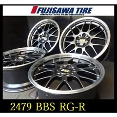 【2479】OT02206195▲BBS RG-R 再塗装品▲18x8.5J/9J 5穴 PCD120 +38/+45▲4本のサムネイル