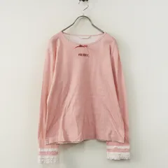 極美品 ピンクハウス PINK HOUSE 袖ピコフリルチェックカットソー 4（L)＼ピンク Tシャツ コットン ロゴ リボン【2400014891959】のサムネイル