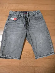 トミーヒルフィガー グレー デニム ハーフパンツ 164サイズ