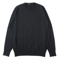 PRADA ハイゲージ ニット クルーネック セーター 52 黒 UMN478 - メルカリ