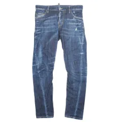 美品 19aw DSQUARED2 ディースクエアード Sexy Twist Jean ダメージ セクシーツイストジーンズ デニムパンツ 44 ブルー メンズ 古着 中古 USED
