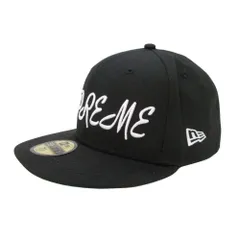美品 23ss Supreme シュプリーム ニューエラ Script New Era Cap ベースボールキャップ ボックスロゴ 帽子 7 5/8 ブラック メンズ 古着 中古 USED