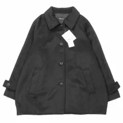 未使用 COMME CA ISM コムサイズム ステンカラーコクーンコート ミドル丈 ジャケット ブルゾン アウター 11 ブラック 12-26WM03 レディース 古着 中古 USED