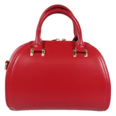 未使用 UNITED ARROWS green label relaxing グリーンレーベルリラクシング 2way ハンドバッグ ショルダー ボストン レザー レッド レディース 古着 中古 USED