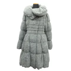 美品 TO BE CHIC トゥービーシック ダウン コート ジャケット ブルゾン アウター アルパカ混 サイズ40 灰 グレー レディース 古着 中古 USEDのサムネイル
