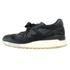良品 17AW NEW BALANCE ニューバランス M998NJ スニーカー シューズ 靴 ローカット 25.5cm 黒 ブラック メンズ 古着 中古 USED