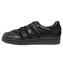 美品 adidas アディダス × Ray Beams レイビームス スーパースター スニーカー シューズ レザー ハラコ サイズ23cm ブラック レディース 古着 中古 USED