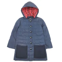 良品 17aw tricot COMME des GARCONS トリコ コムデギャルソン ダウンコート ジャケット ブルゾン チェック S ネイビー レディース 古着 中古 USEDのサムネイル