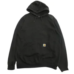 良品 carhartt カーハート ルーズフィット スウェット パーカー プルオーバー フーディ L 黒 ブラック メンズ 古着 中古 USED