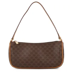 セリーヌ ハンドバッグ マカダム柄 アクセサリーポーチ PVC レザー CELINE