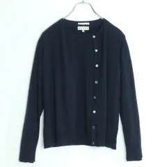 スキャパ★ツインニット カーディガン&長袖ニット ウール100％♪サイズ40 ネイビー系 無地 z19247のサムネイル