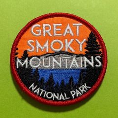 B934 米国 GREAT SMOKY サンセット・森林・静寂 刺繍パッチ - メルカリ