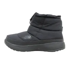 美品 THE NORTH FACE ザノースフェイス Nuptse Bootie ヌプシ ショート ブーツ ブーティ 靴 ロゴ 23cm ブラック レディース 古着 中古 USED