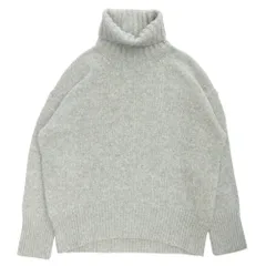 美品 GALERIE VIE ギャルリーヴィー ファイン ウール タートルネック ニット セーター カットソー 長袖 サイズM グレー レディース 古着 中古 USED