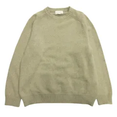 良品 20aw STILL BY HAND スティルバイハンド シルク カシミヤ ネップ ニット セーター クルーネック 48 ベージュ メンズ 古着 中古 USEDのサムネイル