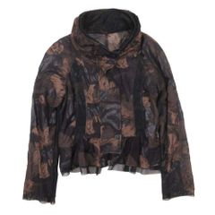 EIKO KONDO フリル付き デザインジャケット サイズ42 メッシュ - メルカリ