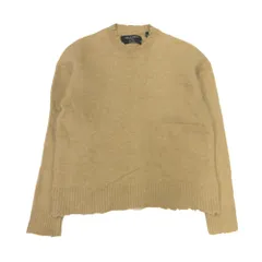 良品 ALLSAINTS オールセインツ LUXOR CREW オーガニック ウール クルー ニット セーター ダメージ加工 XS ベージュ メンズ 古着 中古 USEDのサムネイル
