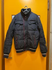 Y【Y4-66】◇ ZARA MAN　USA:Sサイズ　ジャンパー　紺色