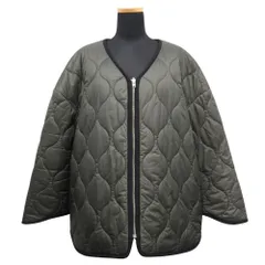 良品 18AW THE RERACS ザ リラクス リバーシブル キルティング ジャケット ブルゾン サイズF カーキ/ブラック レディース 古着 中古 USEDのサムネイル