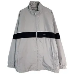 00年代 NIKE ナイキ ナイロンジャケット スポーツ グレー(メンズ XL)中古 古着 X7127