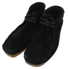 Clarks クラークス Wallabee ワラビー スエード シューズ ブラック系 US8.5【中古】