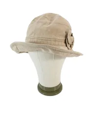 エリートシャポー elite chapeau バケット ハット 花 麻混 ベージュ QQQ