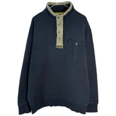 Polo by Ralph Lauren ポロ ラルフローレン ハーフジップスウェット ネイビー(メンズ L)中古 古着 X7138