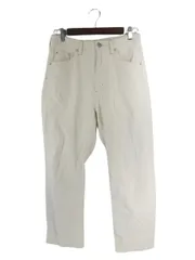 アメリカンホリック AMERICAN HOLIC デニム ストレート 無地 ロング サイズL 白 QQQ