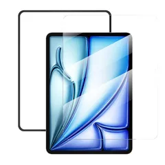NIMASO ガラスフィルム iPad Air 11インチ M4 2026用/ iPad Air 11 M3 2025用/Air11インチ M2 2024用 衝撃吸収 強化 ガラス 保護フィルム 指紋防止 ガイド枠付き DTB26A2030 0