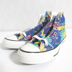 未使用 CONVERSE コンバース ALL STAR US RETROPACIFIC HI オールスター US レトロパシフィック ハイ スニーカー 1SC566 24.5 ネイビー レディース 古着 中古 USED
