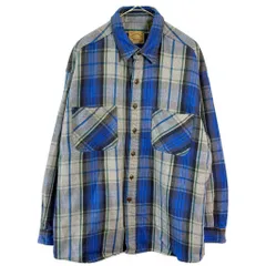 ST.JOHN'S BAY セントジョンズベイ ヘビーフランネルシャツ チェック マルチカラー(メンズ XL)中古 古着 X7145