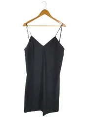 スピック&スパン Spick&Span キャミワンピース バックリボン ロング丈 無地 ブラック サイズF QQQ