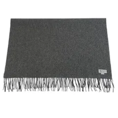 美品 Johnstons of Elgin ジョンストンズオブエルガン カシミヤ100％ 大判ストール ショール マフラー グレー レディース 古着 中古 USED