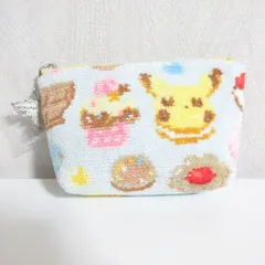 未使用 LOVERARY BY FEILER ラブラリー バイ フェイラー ポケモンコラボ ハッピースウィーツ ポーチ ライトブルー レディース 古着 中古 USED