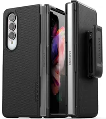 Encased llc Galaxy Z Fold 4 2022 スリム ケース DuraClip シリーズ ベルトクリップ ホルスター 付属 ecoパッケージ HC251 (ブラック,  Galaxy Z Fold 4)