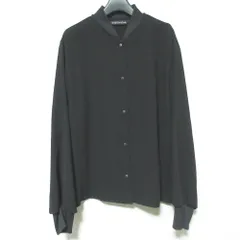 美品 mizuiroind ミズイロインド blouson like shirt ブルゾンライクシャツ ブラウス ジャケット ブラック レディース 古着 中古 USEDのサムネイル