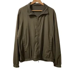 美品 Loro Piana ロロピアーナ カシミヤ100％ リバーシブルジャケット ジップアップブルゾン サイズ54 ブラウン カーキ メンズ 古着 中古 USEDのサムネイル