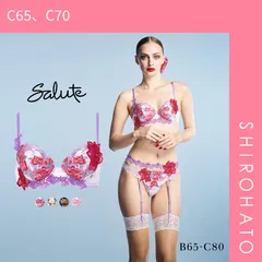 10％OFF【SHIROHATO公式】【正規品・新品】ワコール サルート 33グループ 33G P-UP ブラジャー BC プッシュアップ 谷間 Wacoal Salute BTJ433 26SSフェア(C65、C70)