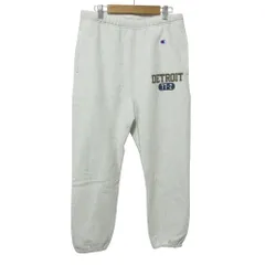 美品 Champion チャンピオン 青単タグ復刻 リバースウィーブ カレッジスウェット パンツ C3-Y214 L ライトグレー メンズ レディース 古着 中古 USED