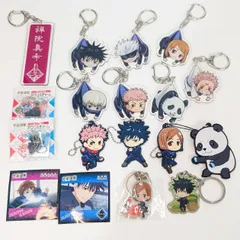 呪術廻戦 つままれ アクリルキーチェーンマスコット ラバスト シール 等 まとめ売り 五条悟 虎杖 伏黒 禪院真依 両面宿儺