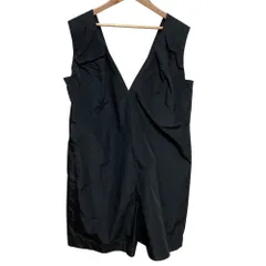 美品 MACHATT マチャット バックタックロンパース サロペット オールインワン MCT20S302 サイズS ブラック レディース 古着 中古 USED