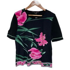 LEONARD 花柄 Vネック 半袖トップス トリム - メルカリ