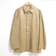 LOEWE ロエベレザーコート キャメル メンズ50サイズ - メルカリ