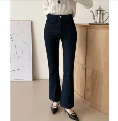 レディース ハイウエスト セミ ブーツカット デニム S 新品