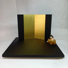 13.5cm2曲屏風 ＆飾り台　シンプルセット