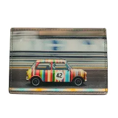 美品 Paul Smith ポールスミス ミニクーパー パスケース カードケース ブラック マルチカラー  メンズ レディース 古着 中古 USED
