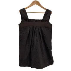 良品 BURBERRY BLUE LABEL バーバリーブルーレーベル ノースリーブ チュニック カットソー 38 ブラウン レディース 古着 中古 USED