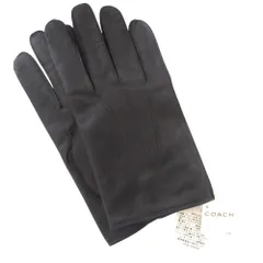 未使用 COACH コーチ 裏地カシミヤ100％ ラムレザー グローブ 手袋 Lサイズ ブラック メンズ メンズ 古着 中古 USED