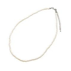 【アイボリー×ワンサイズ】[Cream dot. クリームドット公式] ネックレス レディース   ショート 小粒 パール 短め 軽量 上品 結婚式 お呼ばれ パーティー 二次会 オケージョン のサムネイル