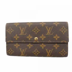ルイ・ヴィトン(Louis Vuitton) ルイ・ヴィトン 長財布 モノグラム ポシェットポルトモネクレディ M61725 ブラウンレディース